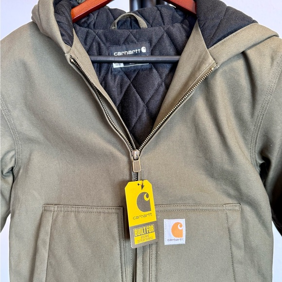 Carhartt Olive Green Hooded Jacket - Picture 3 of 7